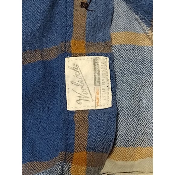 Woolrich Men's‎ Blue Plaid Long Sleeve XL Shirt - Picture 4 of 6